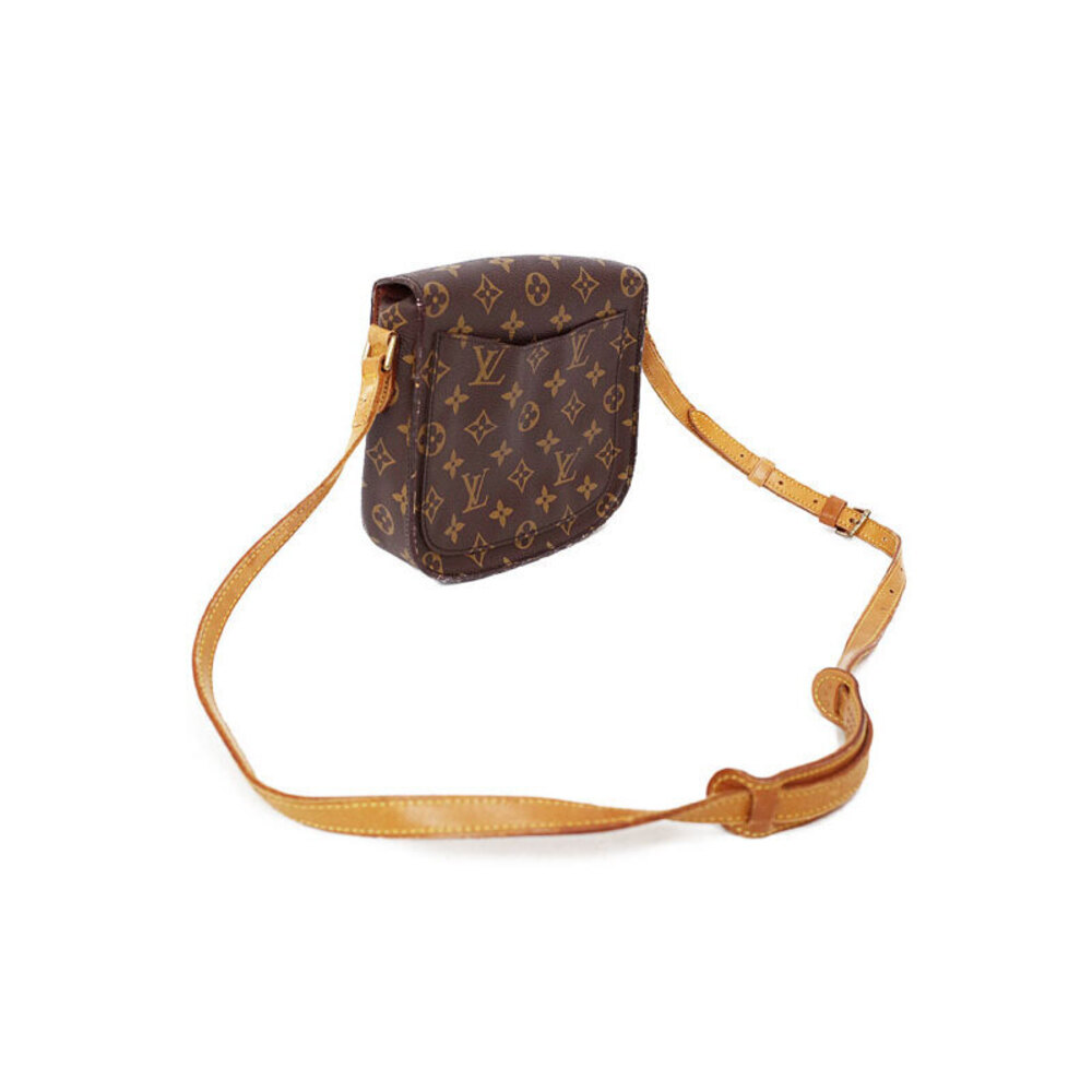 Louis Vuitton Shoulder Brown Saint Cloud Bag Leather Monogram